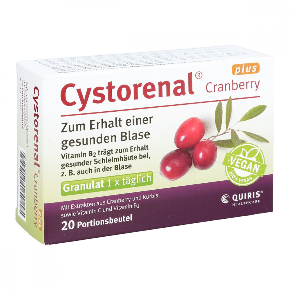 Cystorenal Cranberry plus granules 20 pieces PZN 07635730