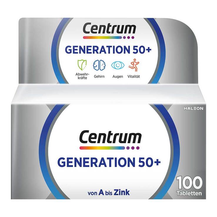 Centrum Generation 50+ tablets, 100 pcs PZN 14170533