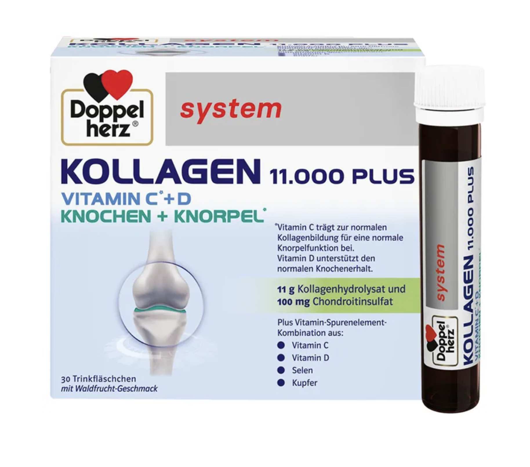 Doppelherz system Collagen 11,000 Plus ampoules 30 x 25 ml PZN 07625039