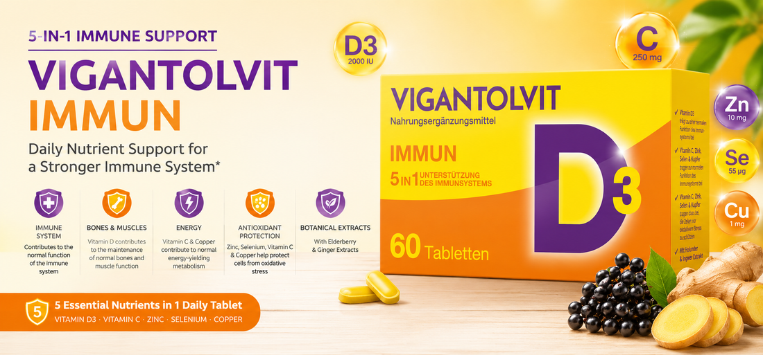 5 Essential Nutrients for Your Immune System: Discover VIGANTOLVIT IMMUN