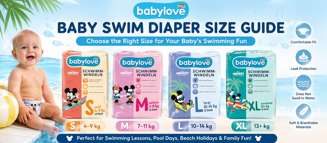 Baby Swim Diaper Size Guide: How to Choose babylove Disney Swim Diapers from 4 kg to 13+ kg