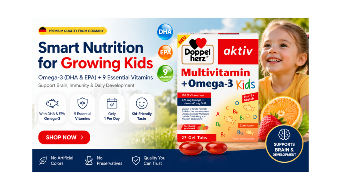 Why Kids Need Omega-3 and Multivitamins for Brain & Immune Support？
