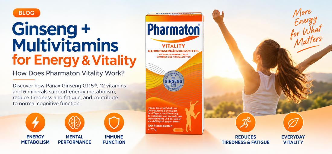 Ginseng + Multivitamins for Energy & Vitality: How Does Pharmaton Vitality Work?