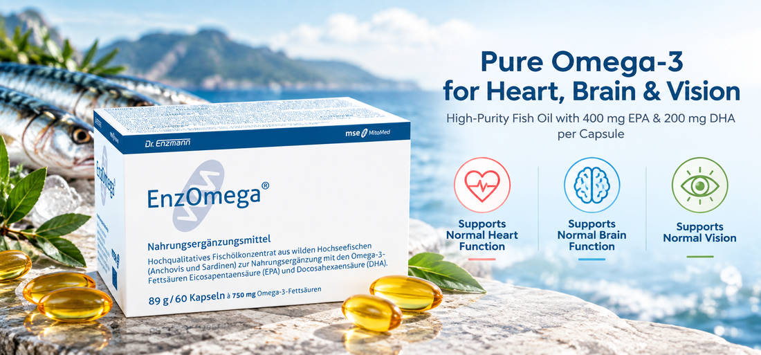 Omega-3 Explained: EPA vs DHA, Heart, Brain & Vision Benefits – and What Makes a High-Purity Fish Oil Different?