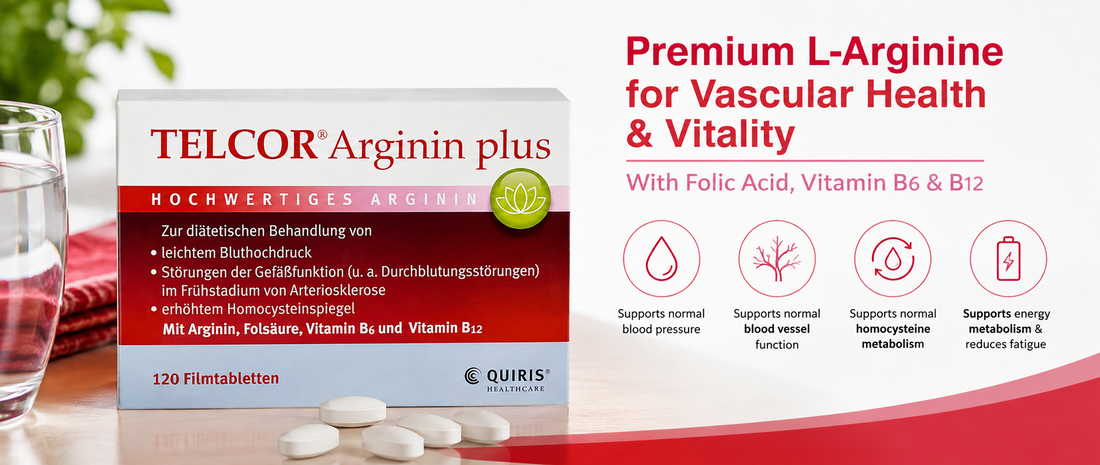 What Is TELCOR Arginin Plus? L-Arginine, B Vitamins & Vascular Nutrition Explained