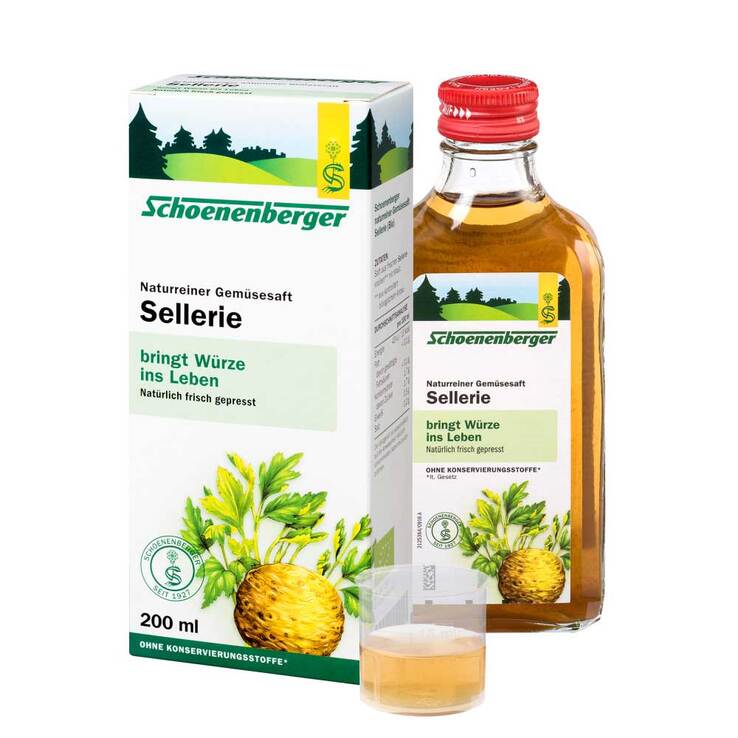 Celery juice Schoenenberger, 200 ml PZN 00699655