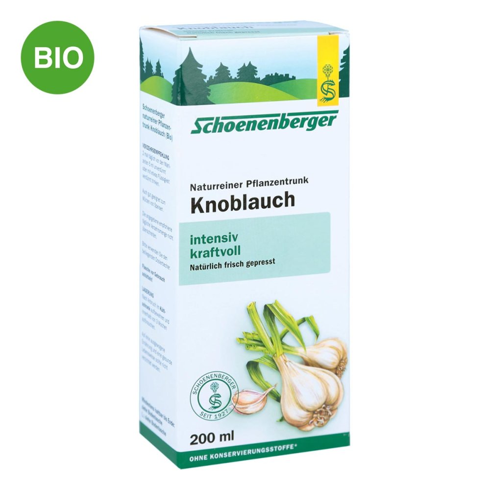 Schoenenberger纯天然植物大蒜汁 200 毫升 PZN 01159487