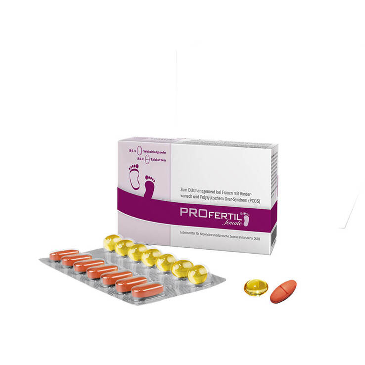 PROfertil Female 3-Month Fertility Formula 84 Tablets + 84 Soft Capsules | CoQ10, Omega-3, Folic Acid & Selenium | Women's Preconception Nutrition PZN 08867520