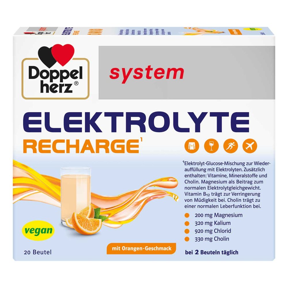Doppelherz 电解质补充系统颗粒 20 件 PZN 18913994