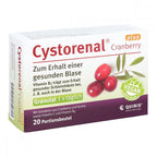 Cystorenal® Cranberry plus | 900 mg Cranberry + 300 mg Pumpkin Seed, Vitamin C & B2 for Bladder Support | 20 Sticks | PZN 07635730