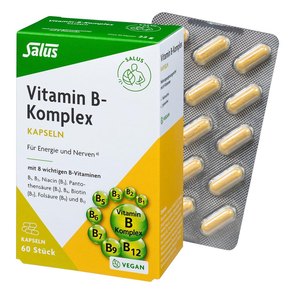 Vitamin B Complex vegetable capsules Salus, 60 pieces PZN 07373141