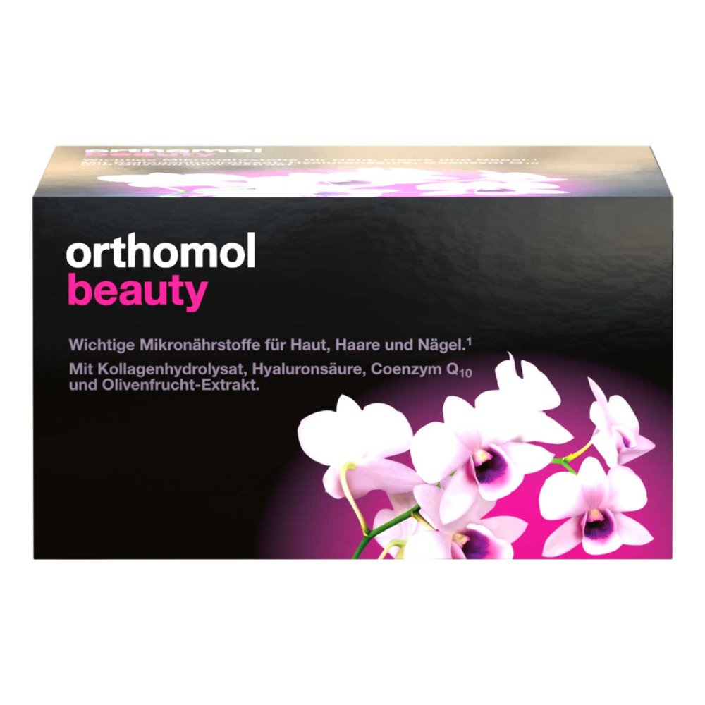 Orthomol 美容饮用安瓿，30 支装 PZN 15404743，适用于皮肤、头发和指甲，含透明质酸、胶原蛋白和辅酶 Q10 - 补充装，含饮用安瓿
