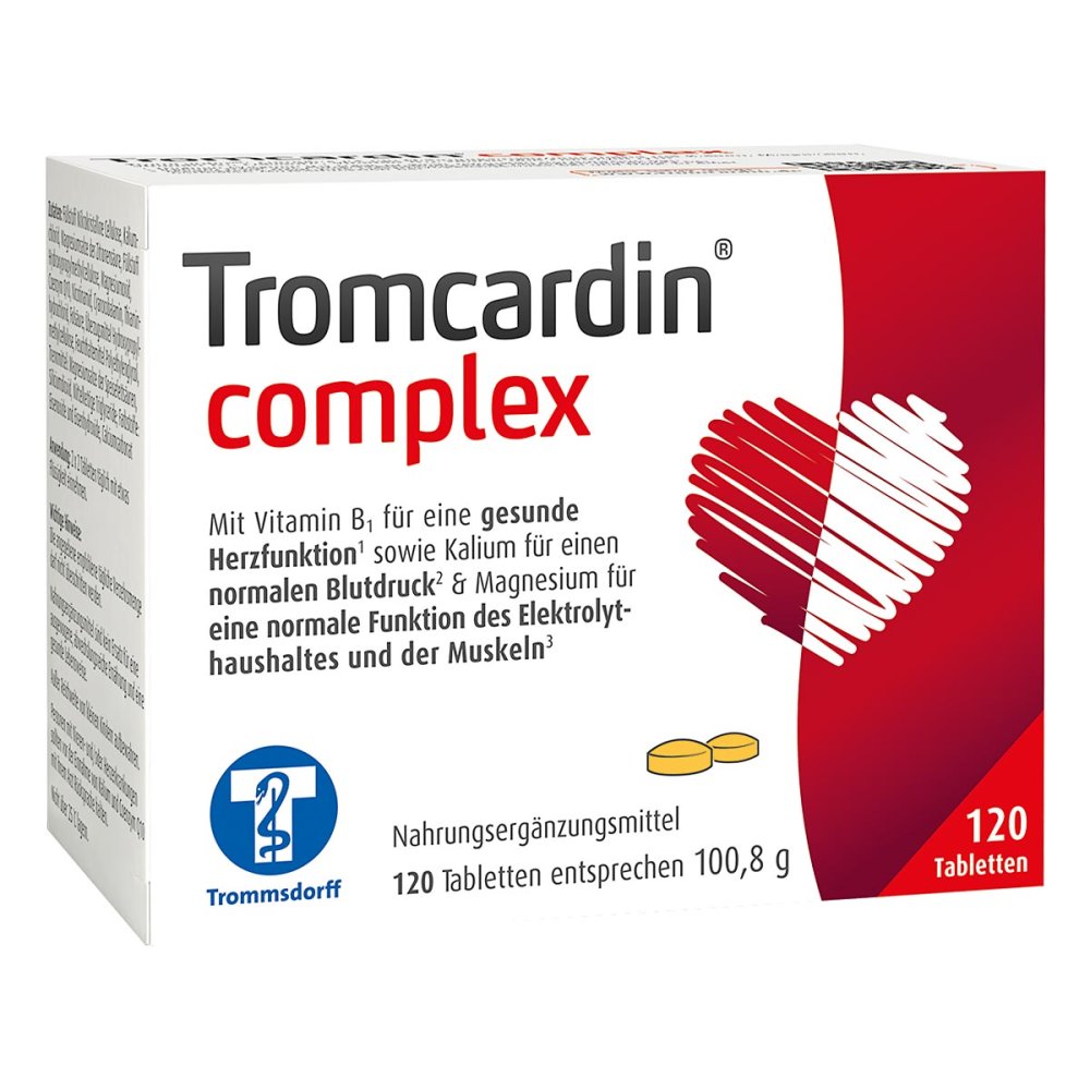 Tromcardin complex 120 tablets – the partner for your heart and your health PZN 02522470
