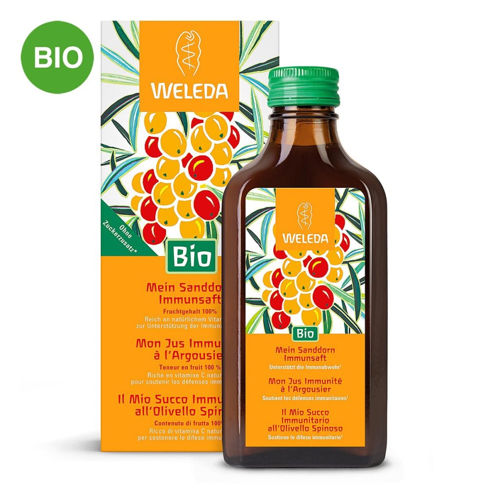 Weleda My Sea Buckthorn Immune Juice, 200 ml PZN 19118046