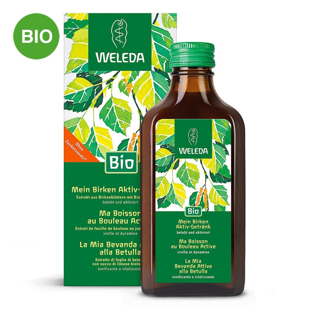 Germany Weleda Birch Active Drink 200ml PZN 19118069 Organic Birch Leaf Extract Lemon Juice Detox Herbal Drink Vegan