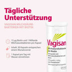 Vagisan Lactic Acid Bacteria with Biotin 90 Capsules 3 Pack | Vaginal Microbiome Support | 1 Billion Live Cultures | Vegan | Made in Germany PZN 19335708