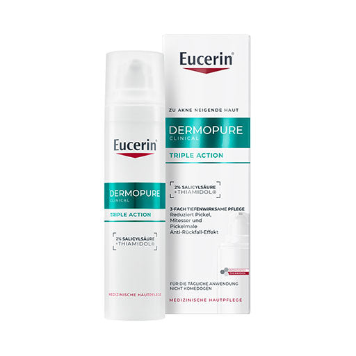 Eucerin 水杨酸 三重功效面霜 40 毫升 PZN 19729838 针对粉刺、黑头和痘印