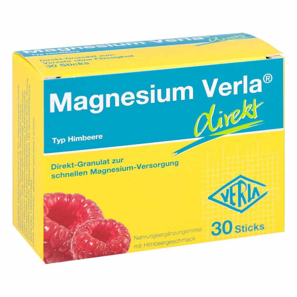 Magnesium Verla direct granules raspberry, 30 pcs PZN 07396685
