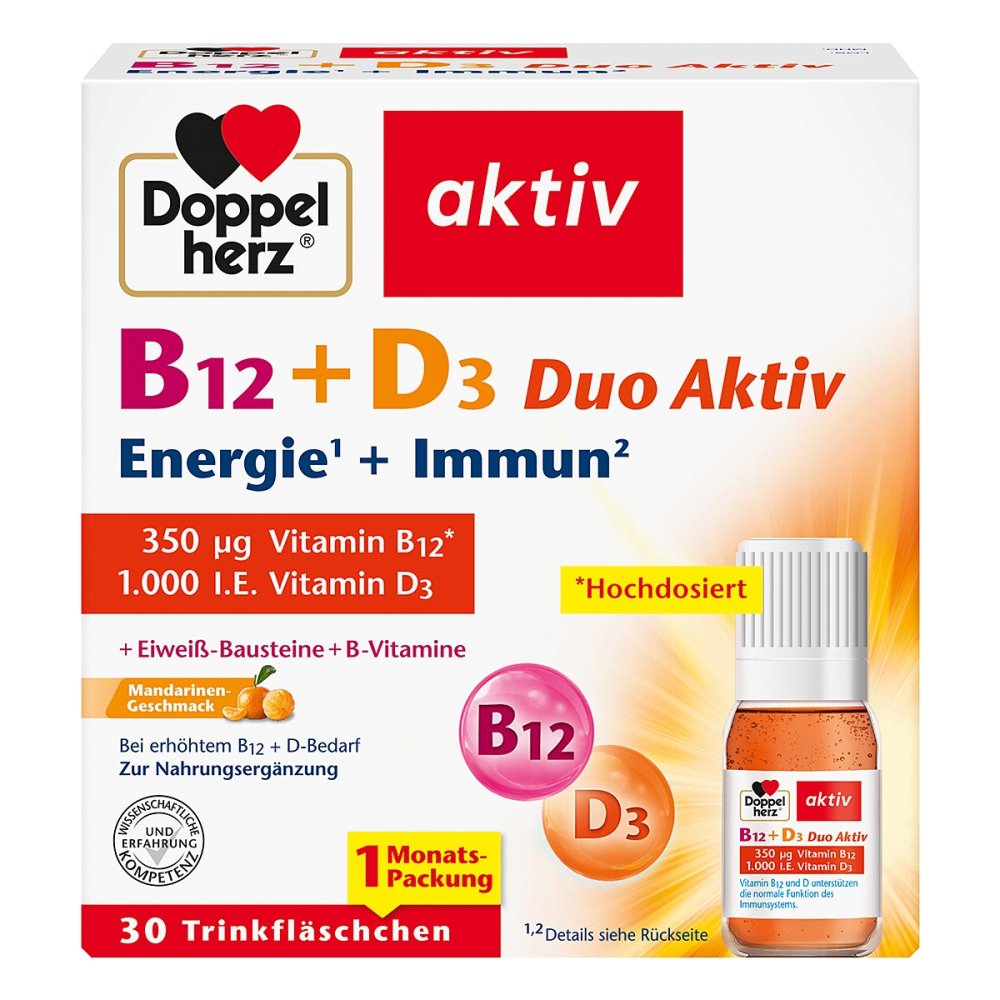 Doppelherz B12 + D3 双效活性饮用安瓿，30 支 PZN 17586004
