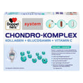 Doppelherz System Chondro Complex | Collagen, Glucosamine, Chondroitin & Omega-3 | Complete Joint Support Formula | 30 Daily Packs | PZN 18839967