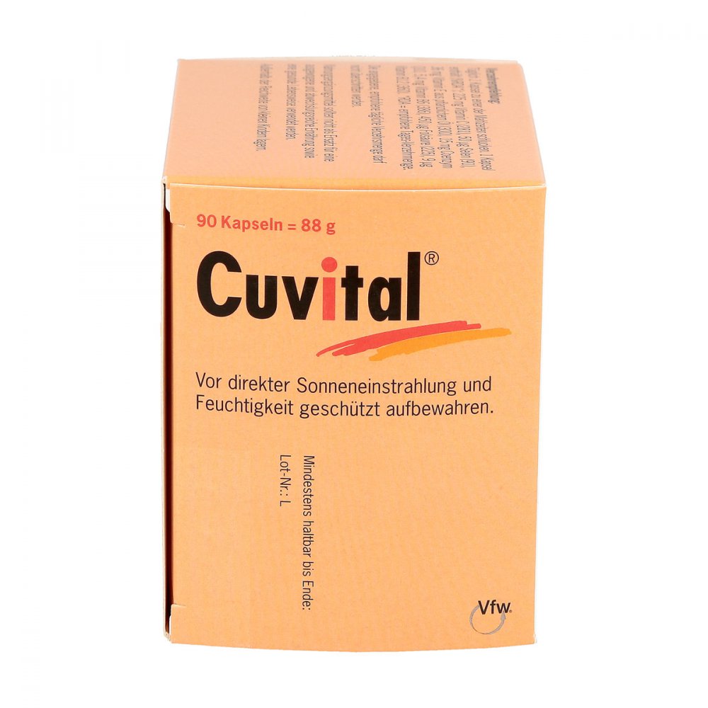 Cuvital Capsules | Coenzyme Q10, Vitamins C, E, B6, B12, Folic Acid & Selenium | Cellular Energy & Antioxidant Support | 90 Capsules | PZN 07577205