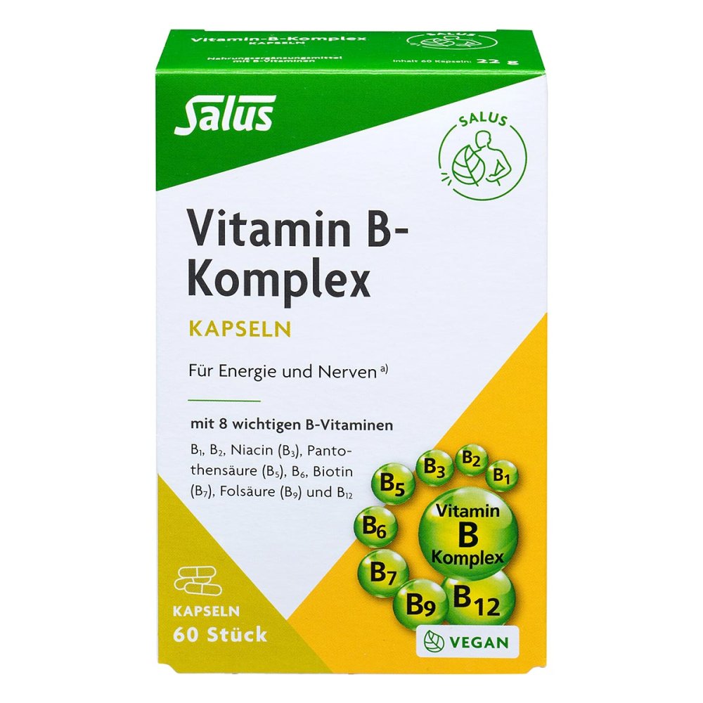 Vitamin B Complex vegetable capsules Salus, 60 pieces PZN 07373141
