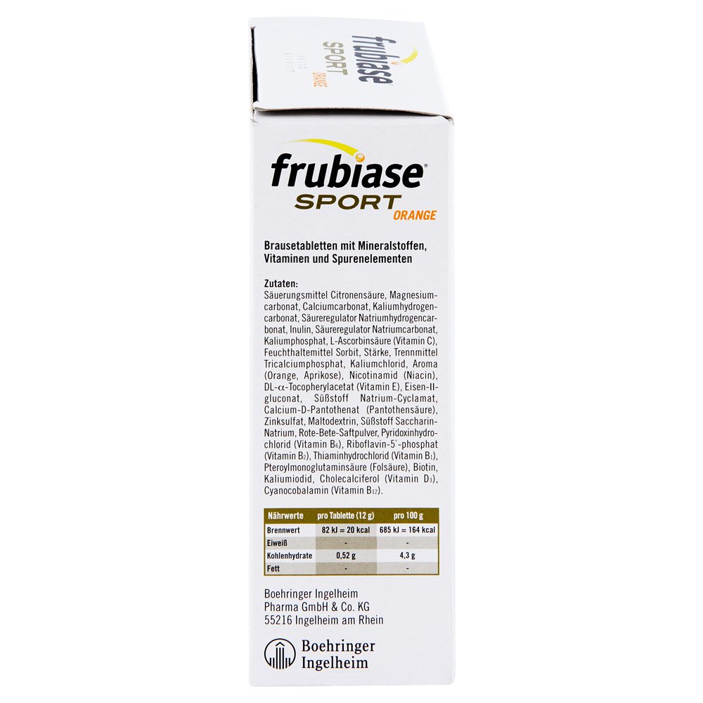 Frubiase Sport 橙味泡腾片 20 片 PZN 00737396