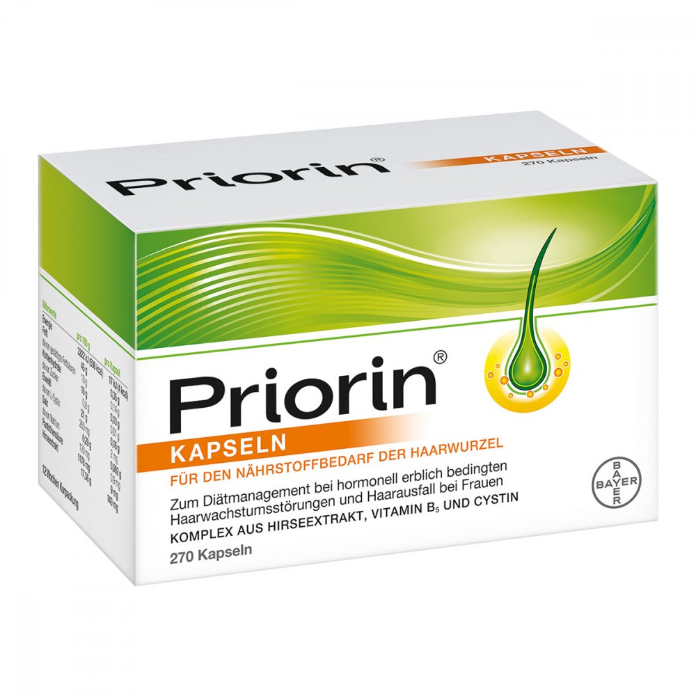 Priorin 胶囊，270 粒 PZN 15266092