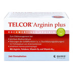 Telcor Arginin Plus 240 Film-Coated Tablets | Premium L-Arginine + Vitamin B6, B12 & Folic Acid | Vascular & Energy Nutritional Support | Vegan Made in Germany PZN 03104757