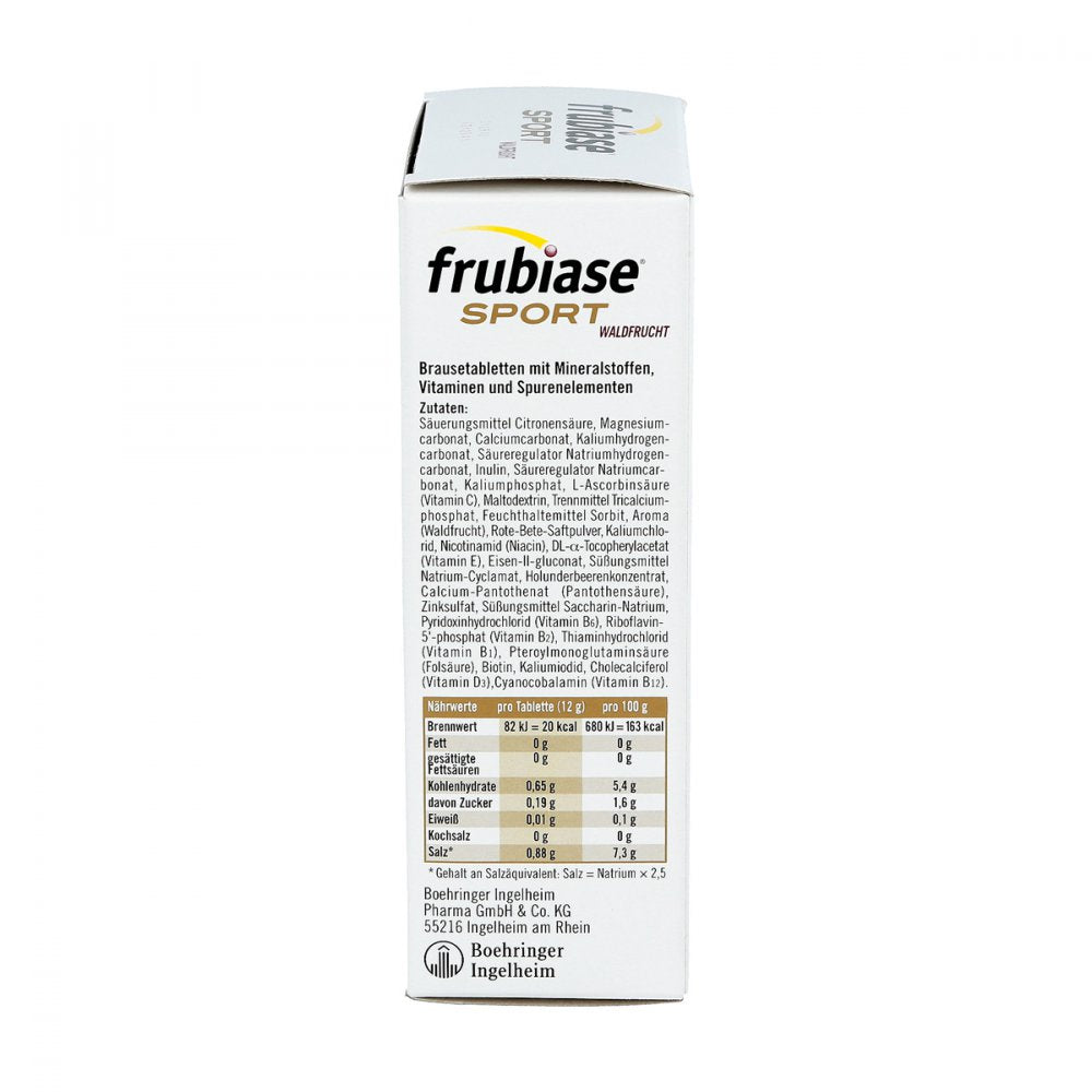 Frubiase Sport Forest Fruit Effervescent Tablets, 20 pcs PZN 07678722