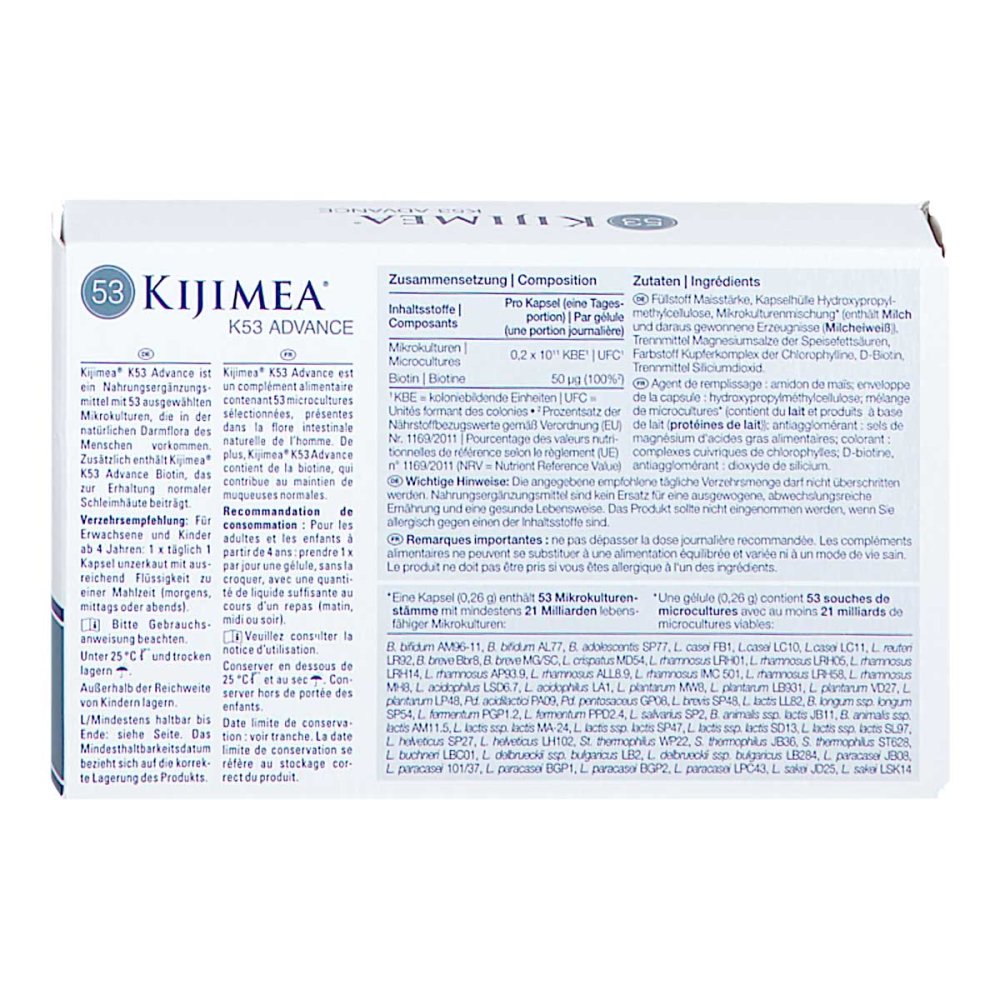 Kijimea K53 Advance Capsules, 56 pcs PZN 18379773