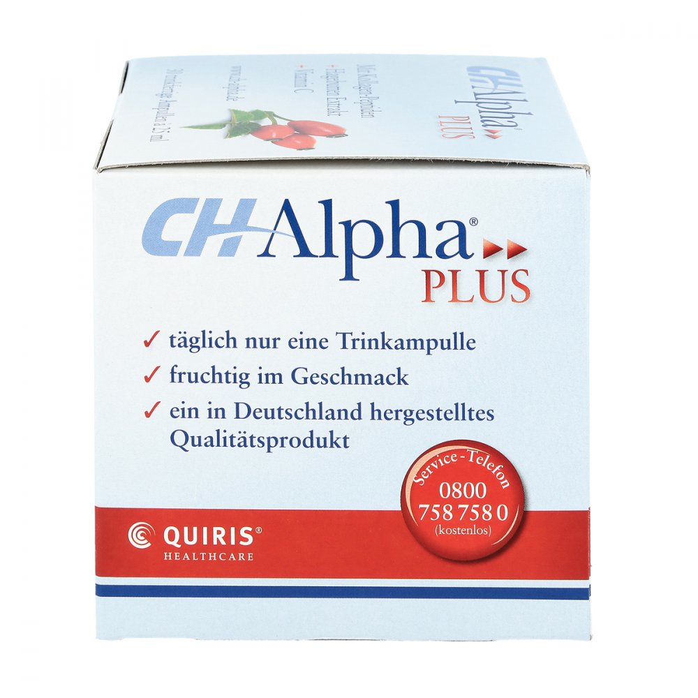 CH-Alpha PLUS 5,000 mg Collagen Peptides + Rose Hip Extract & Vitamin C | Joint & Cartilage Support | 30 Ready-to-Drink Ampoules | PZN 05005597