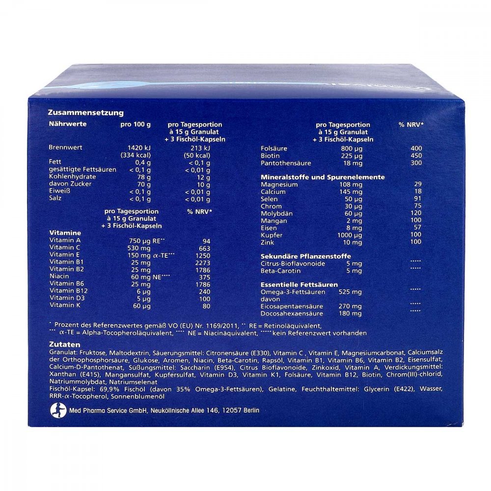 Omnival Orthomolecular 2OH Vital 30-Day Pack Granules + Capsules – Advanced Daily Micronutrient & Omega-3 Support PZN 06588603