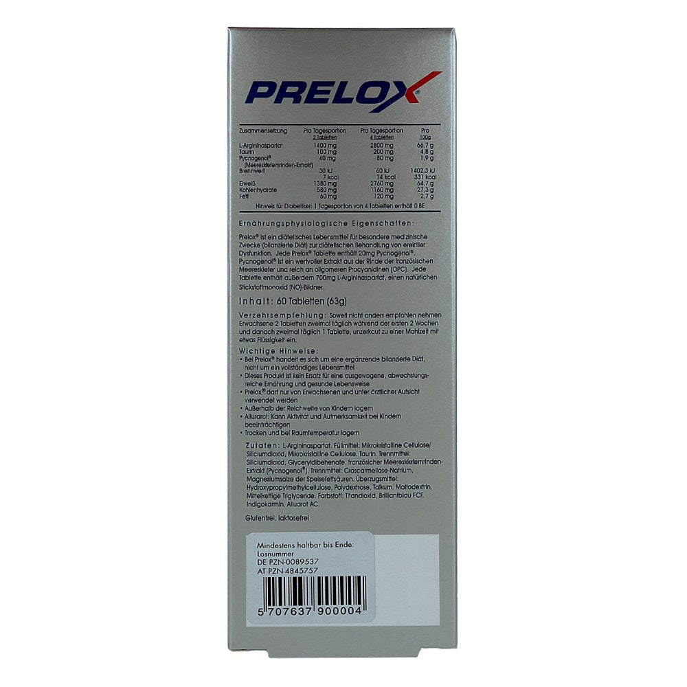 Prelox 包衣片，60 片 PZN 00089537