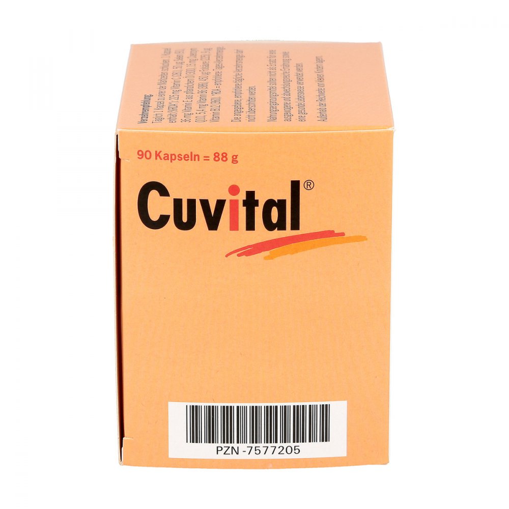 Cuvital Capsules | Coenzyme Q10, Vitamins C, E, B6, B12, Folic Acid & Selenium | Cellular Energy & Antioxidant Support | 90 Capsules | PZN 07577205