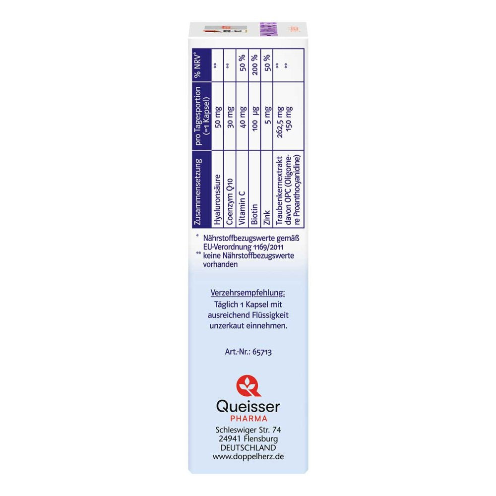Doppelherz Hyaluron + OPC 系统胶囊，30 粒 PZN 18794696