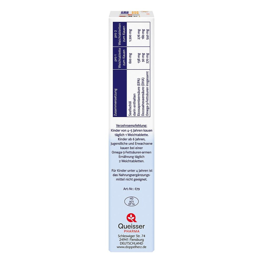 Doppelherz Omega-3 凝胶片系列，60 片 PZN 12351236