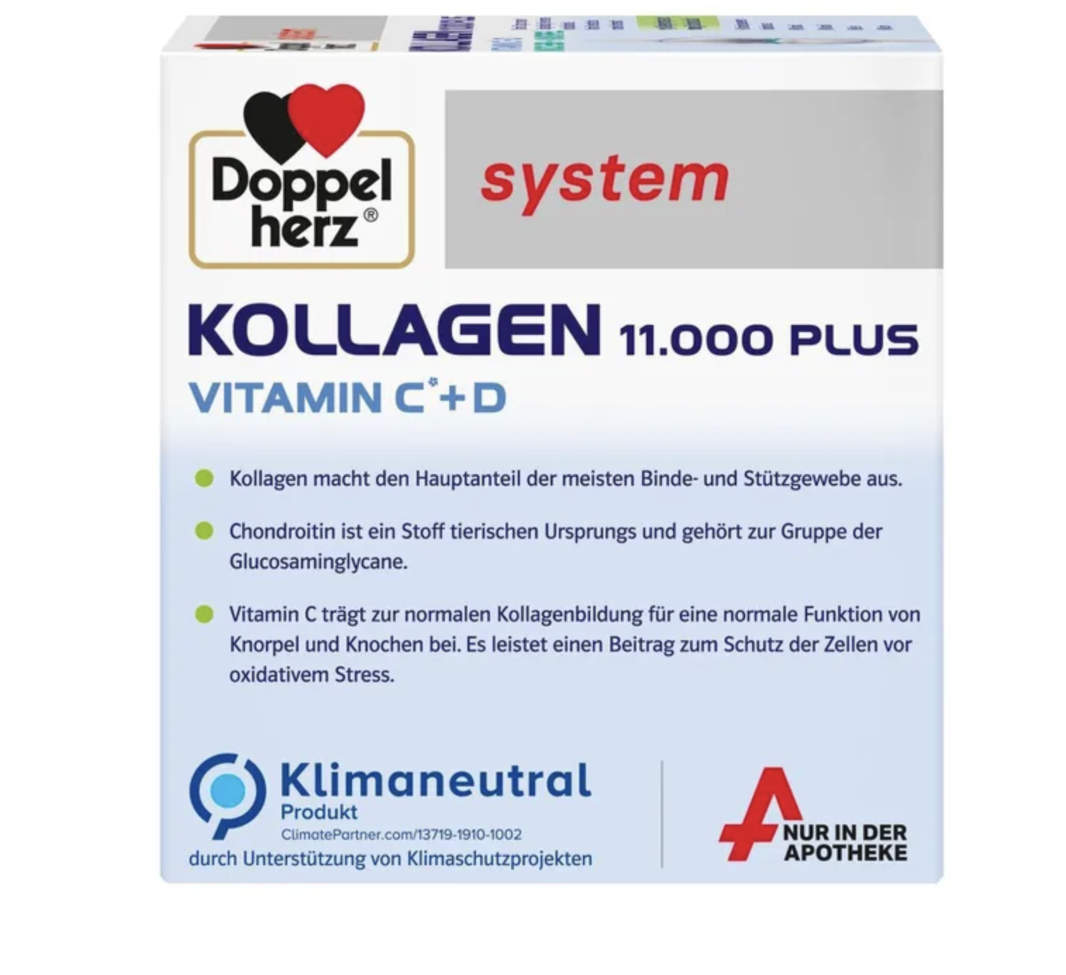 Doppelherz system Collagen 11,000 Plus ampoules 30 x 25 ml PZN 07625039