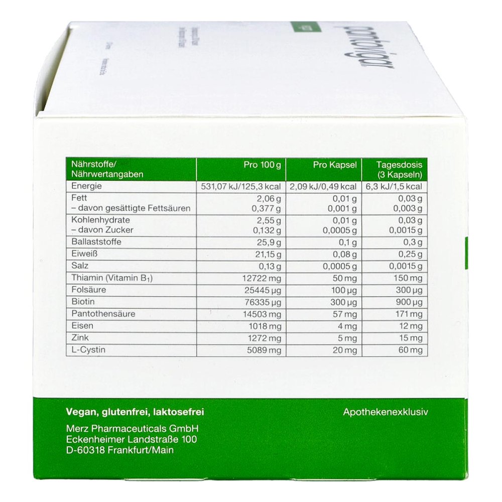 Pantovigar 素食胶囊，300 粒 PZN 17380047