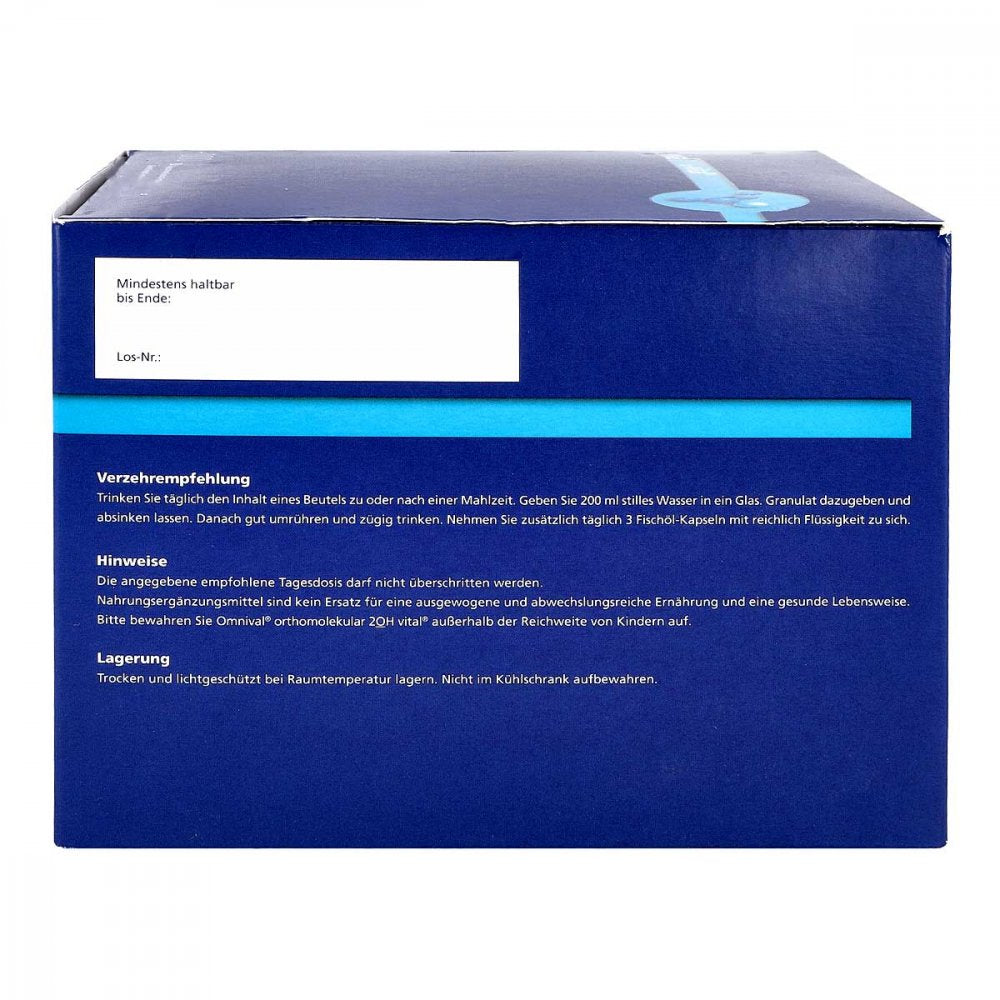 Omnival Orthomolecular 2OH Vital 30-Day Pack Granules + Capsules – Advanced Daily Micronutrient & Omega-3 Support PZN 06588603