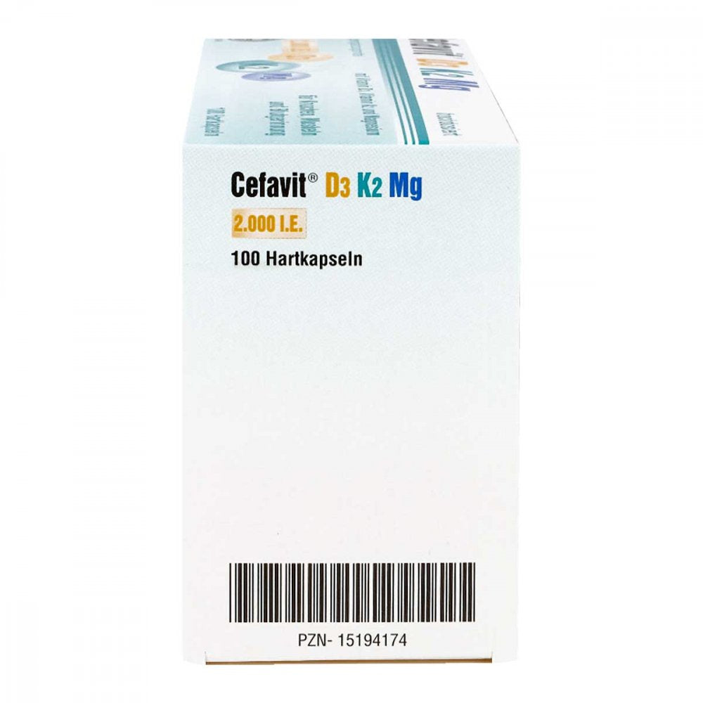 Cefavit D3 K2 Mg 硬胶囊，100 粒 PZN 15194174