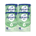 Aptamil Bio PRE Infant Formula Family Value Pack 3200g 4 × 800 g | Organic Formula | From Birth | Lactose Only | Palm Oil Free | Made in Germany