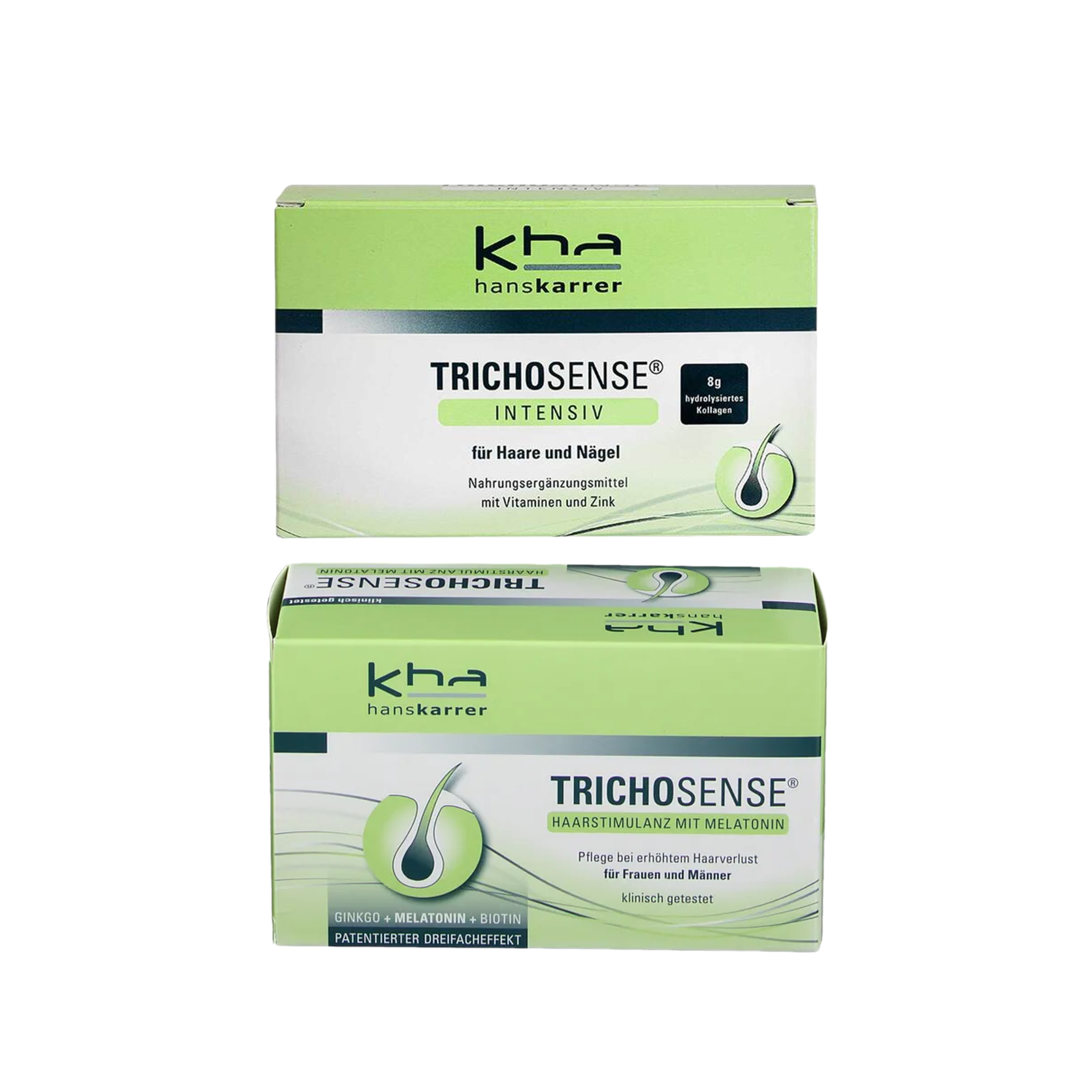 TRICHOSENSE Intensive Hair Care Duo | Intensiv 15 × 20 ml Drink (PZN 13912027) + Scalp Solution 30 × 3 ml (PZN 00202324) | Complete Inside & Outside Hair Care
