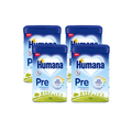 Humana PRE Infant Formula Value Pack 4 × 750 g From Birth | With HMOs, DHA & ARA Lactose Only | Made in Germany