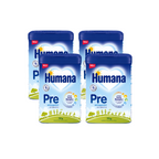 Humana PRE Infant Formula Value Pack 4 × 750 g From Birth | With HMOs, DHA & ARA Lactose Only | Made in Germany