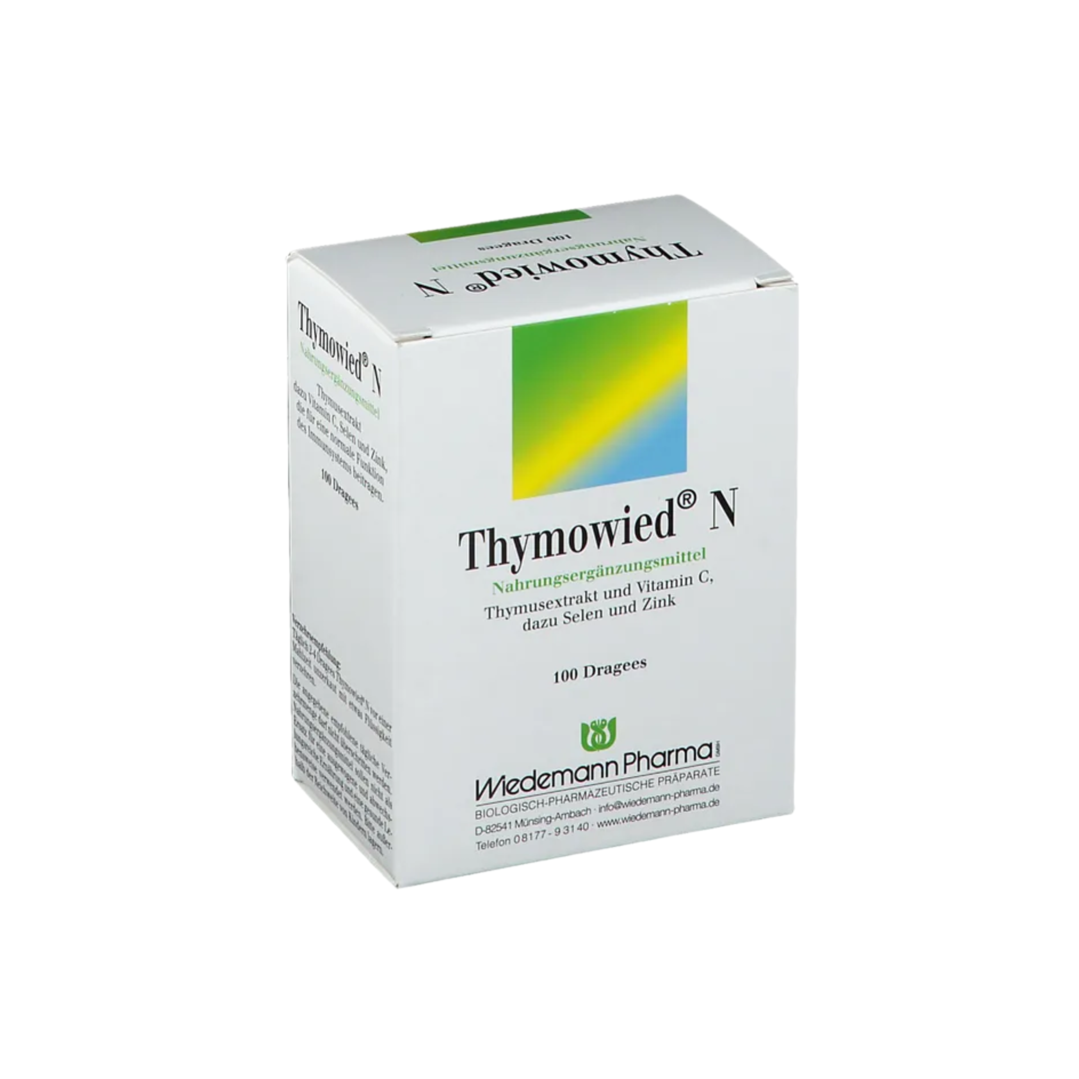 Thymowied® N 100 Coated Tablets Thymus Extract with Vitamin C, Vitamin B6, Selenium & Zinc | Immune Support PZN 05143106
