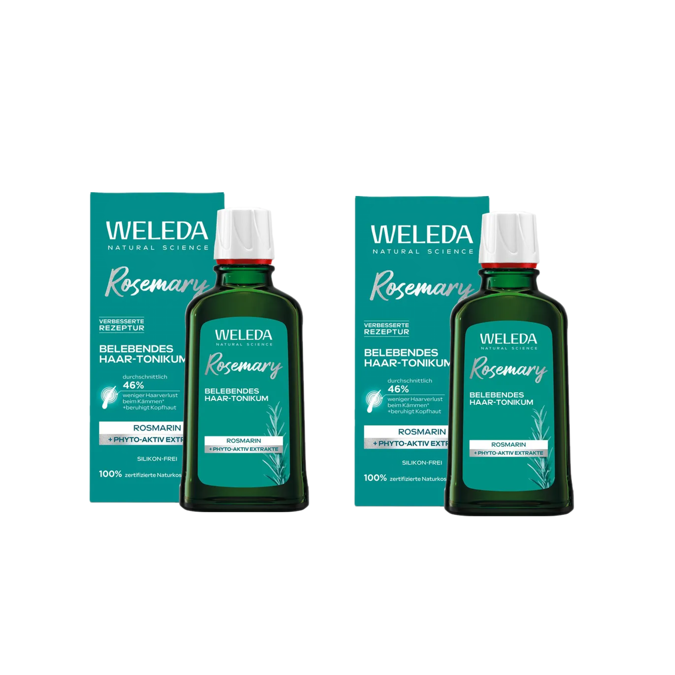 Weleda Revitalising Hair Tonic 2 × 100 ml PZN 09924295 | Rosemary Hair & Scalp Tonic | Twin Pack | Natural Hair Care