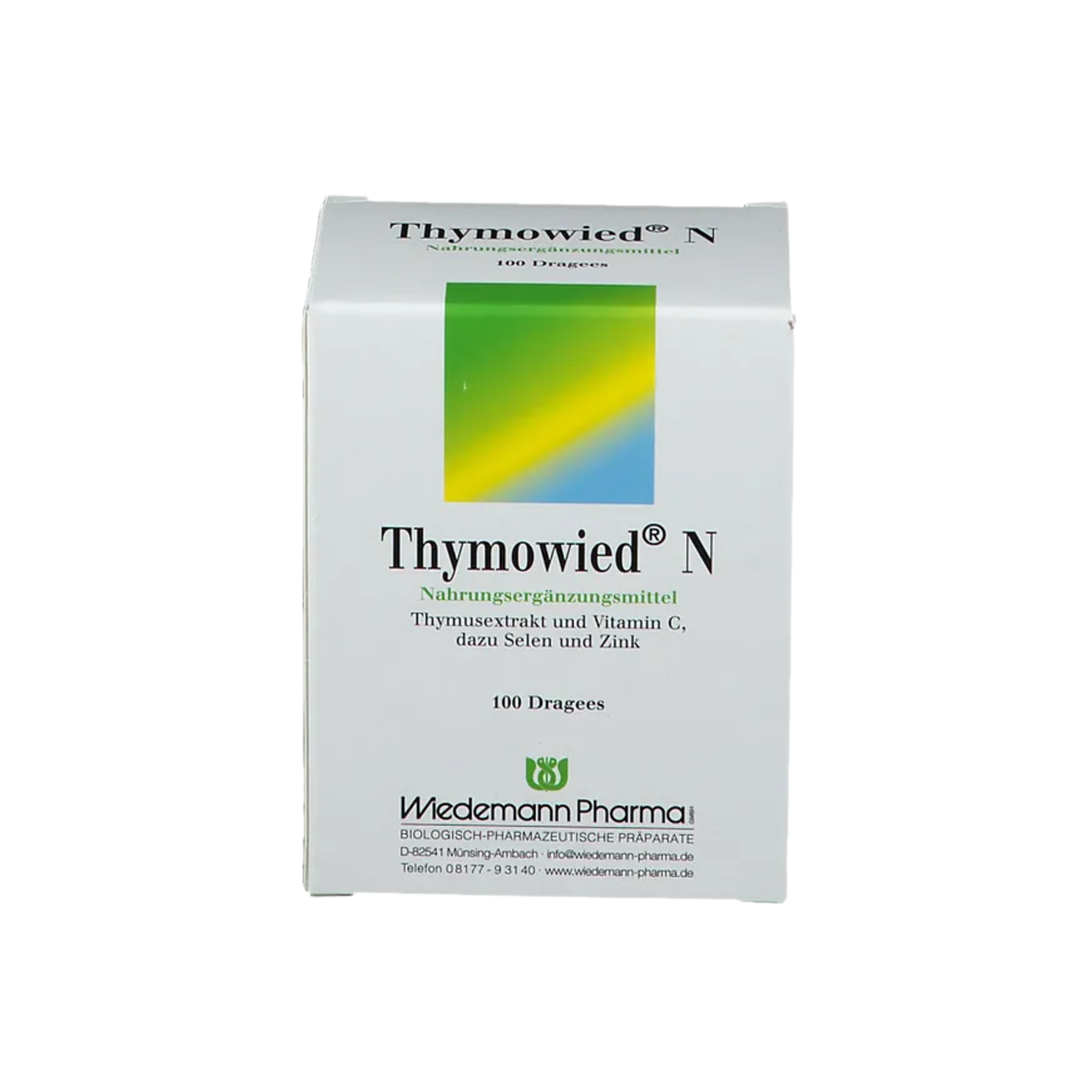 Thymowied® N 100 Coated Tablets Thymus Extract with Vitamin C, Vitamin B6, Selenium & Zinc | Immune Support PZN 05143106