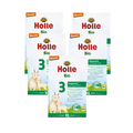 Holle Organic Goat Milk Follow-On Formula 3 Value Pack 2000g 5 × 400 g | From 10 Months | Demeter Organic | Goat Whole Milk | Palm Oil Free