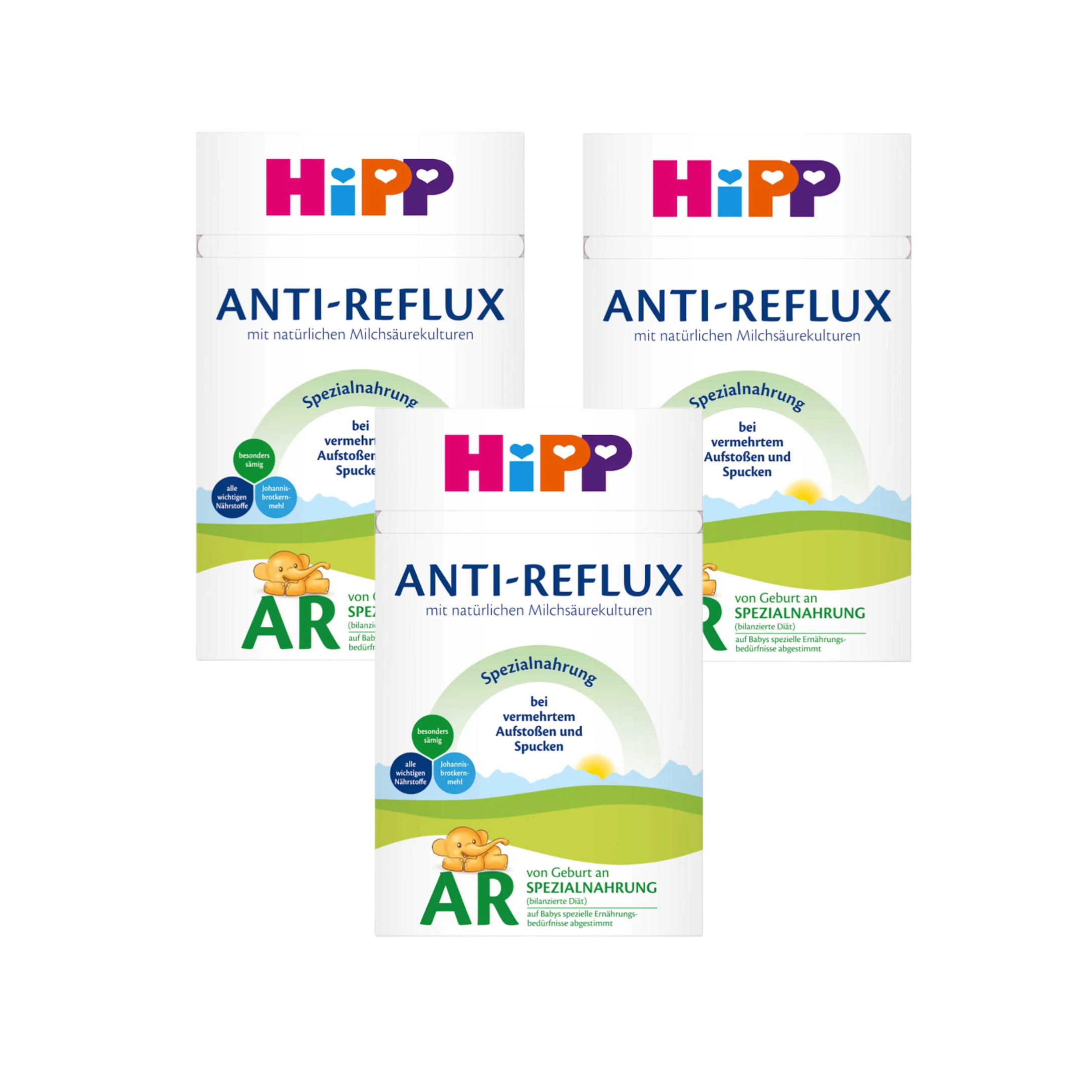 HiPP Anti-Reflux Special Formula Triple Pack 1800g 3 × 600 g | From Birth | For Frequent Spitting-Up & Reflux | Thickened Formula | Made in Germany